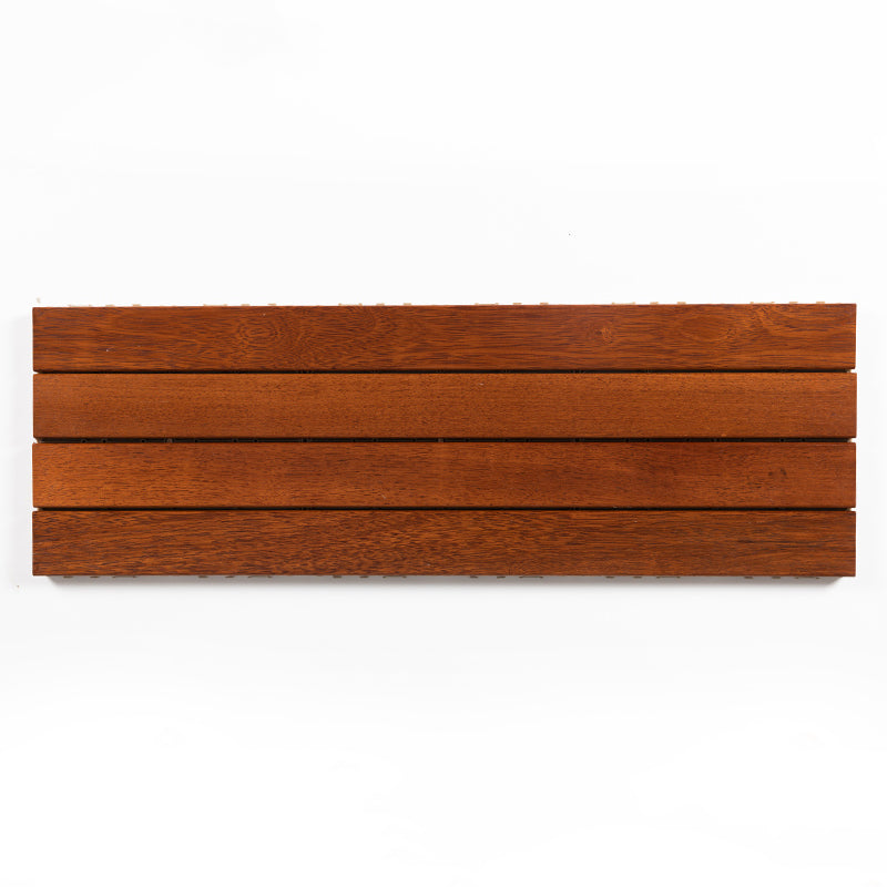 Striped Pattern Nailed Decking Tiles Composite Tile Kit Outdoor Patio