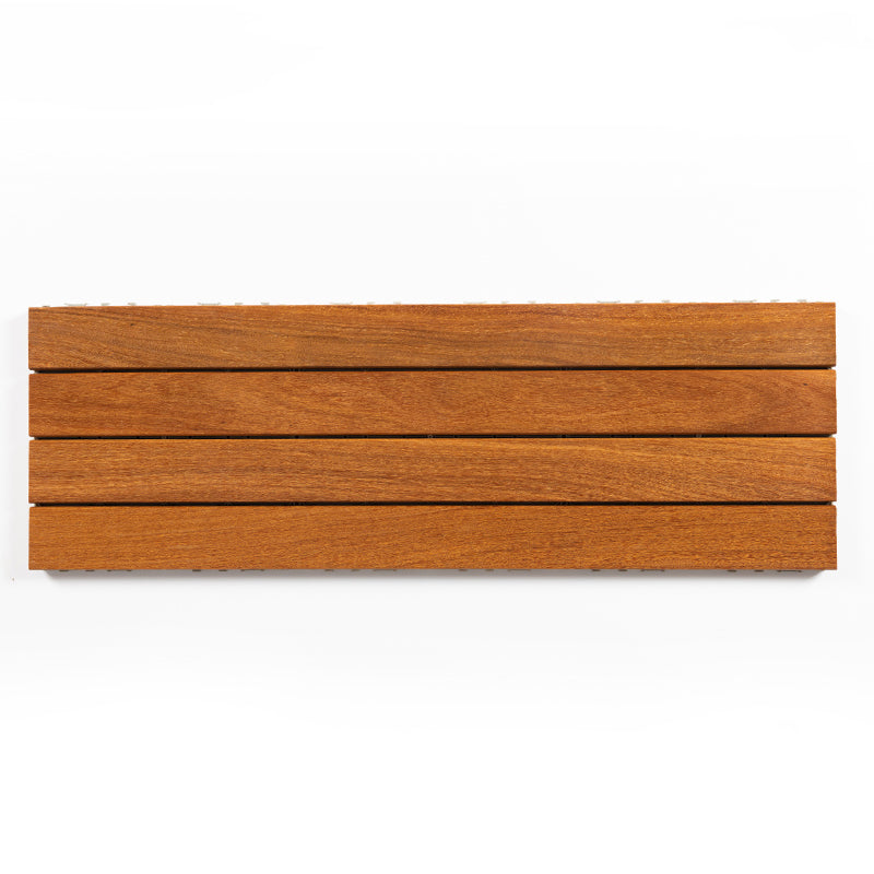 Striped Pattern Nailed Decking Tiles Composite Tile Kit Outdoor Patio