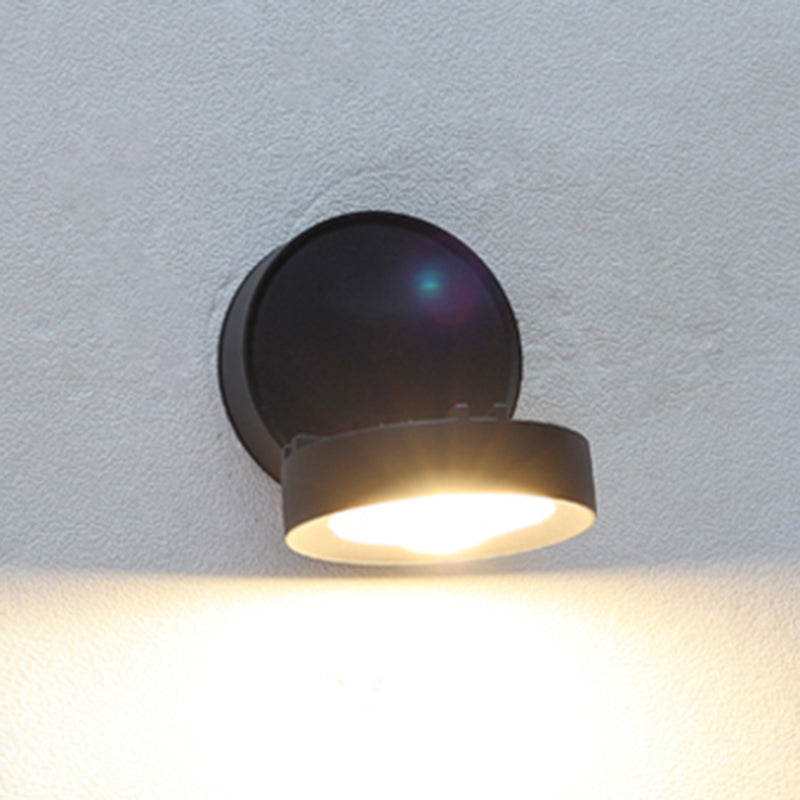 Dark Black LED Wall Sconce Aluminum & Acrylic Modernism Wall Light