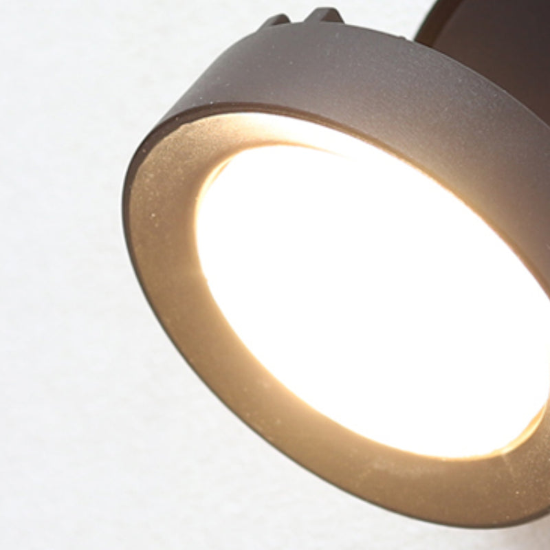 Dark Black LED Wall Sconce Aluminum & Acrylic Modernism Wall Light