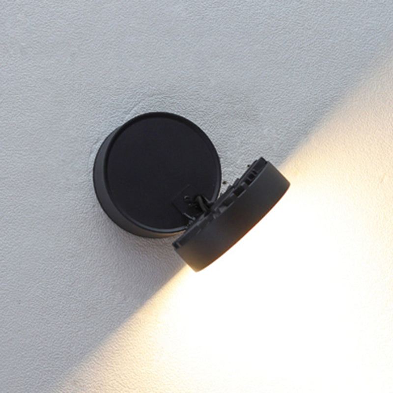 Dark Black LED Wall Sconce Aluminum & Acrylic Modernism Wall Light