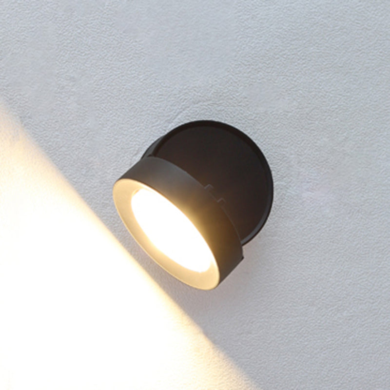 Dark Black LED Wall Sconce Aluminum & Acrylic Modernism Wall Light