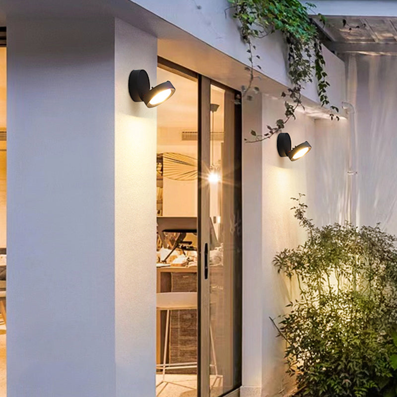 Dark Black LED Wall Sconce Aluminum & Acrylic Modernism Wall Light