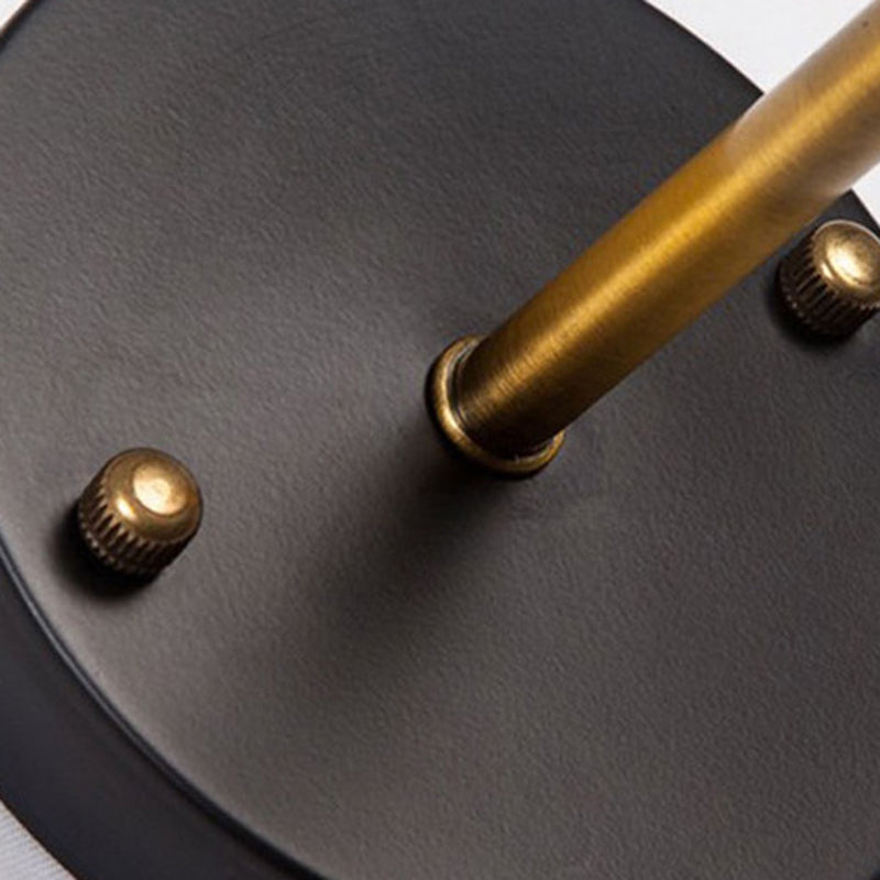 Industrial Wall Sconce Cone Shape Wall Light with Metal Shade for Bedroom in Black