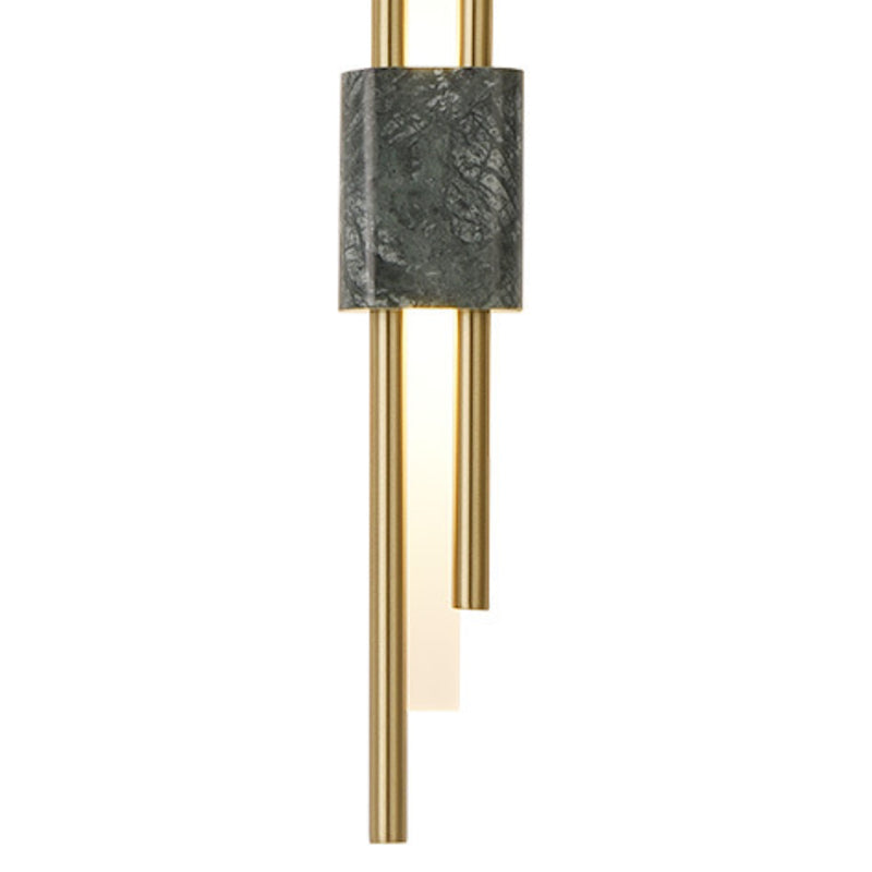 Post Modern Wall Sconce in Gold Marble & Acrylic LED Wall Mounted Fixture