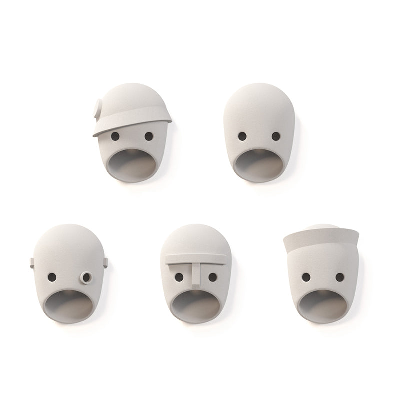 Modern Metal Wall Sconce Mask Shape Wall Light with Resin Shade for Living Room