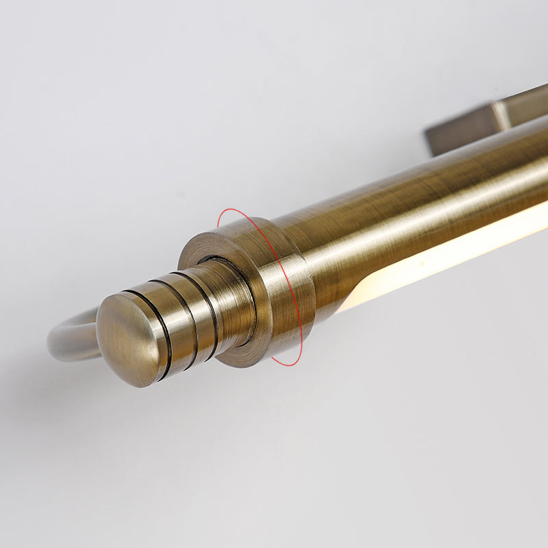 Minimalism Vanity Lighting Metal Wall Light Fixture in Gold for Bathroom