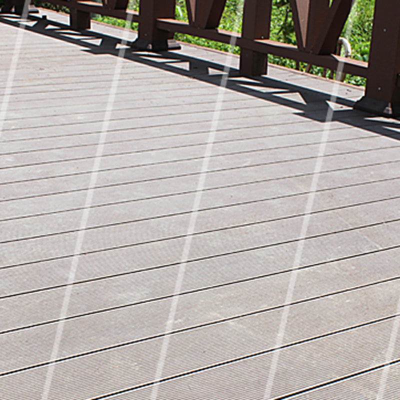 Outdoor Floor Patio Stripe Pattern Interlocking Waterproof Deck Plank