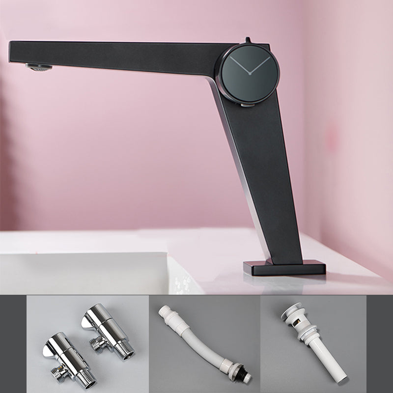 Contemporary Vessel Sink Faucet Knob Handle Bathroom Vessel Faucet