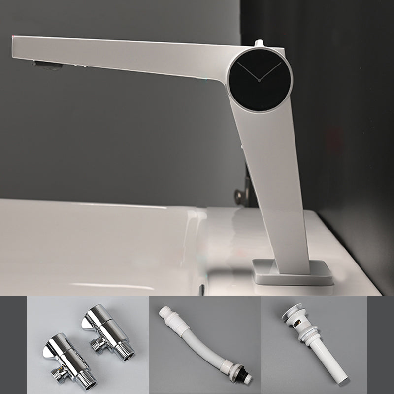 Contemporary Vessel Sink Faucet Knob Handle Bathroom Vessel Faucet