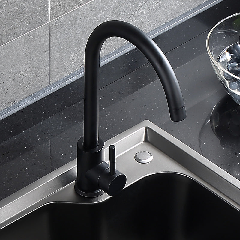 Modern Style Kitchen Faucet 304 Stainless Steel Lever Handle Kitchen Faucet