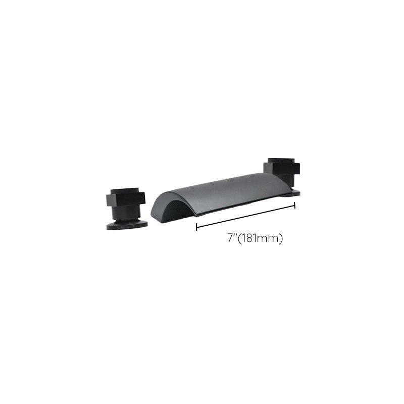 Modern Waterfall Spout Tub Faucet Bathroom Low Arc Bathtub Faucet
