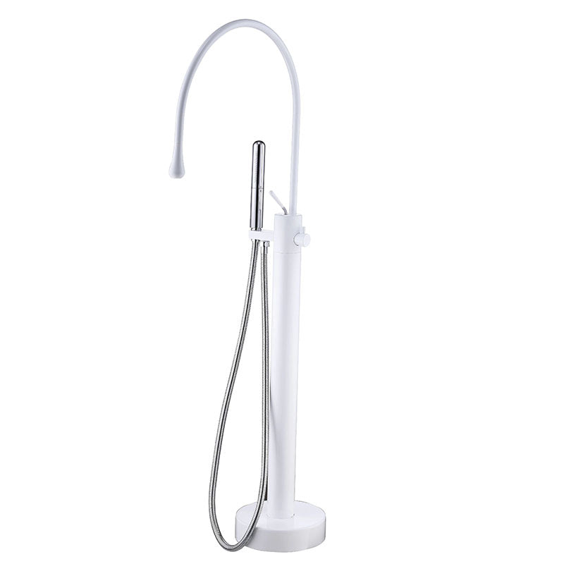 Modern Brass Freestanding Bathtub Faucet with Hand Shower Bathtub Faucet