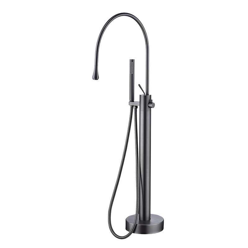 Modern Brass Freestanding Bathtub Faucet with Hand Shower Bathtub Faucet