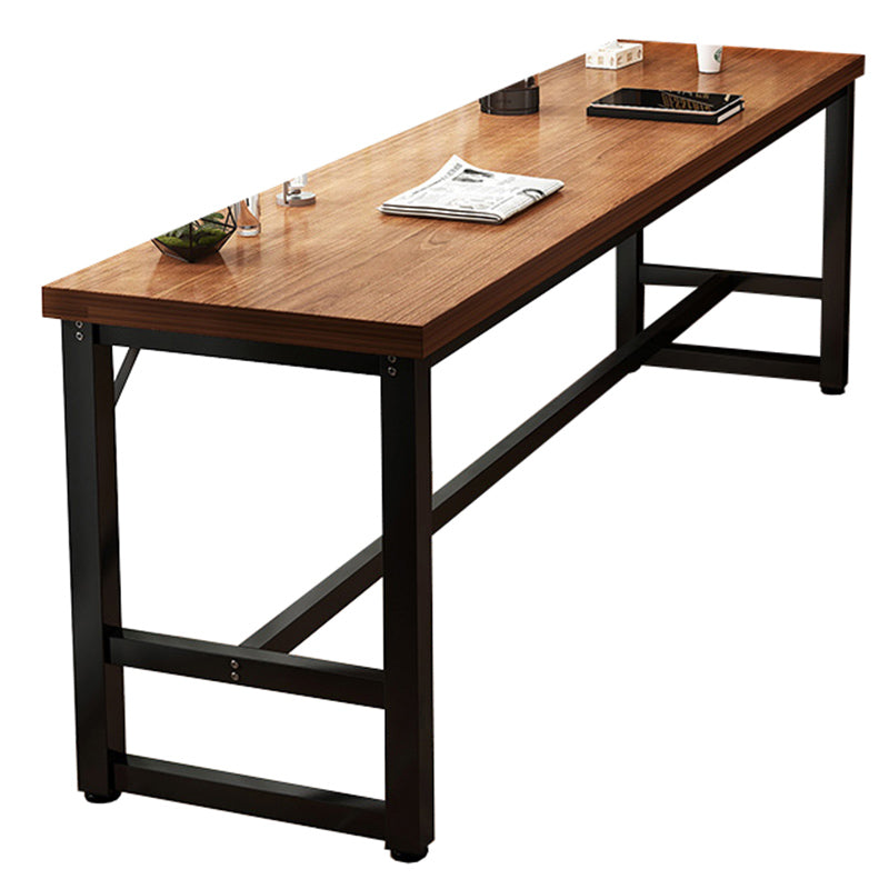 Manufactured Wood Bar Table Modern Metal Frame Pub Table for Small Places