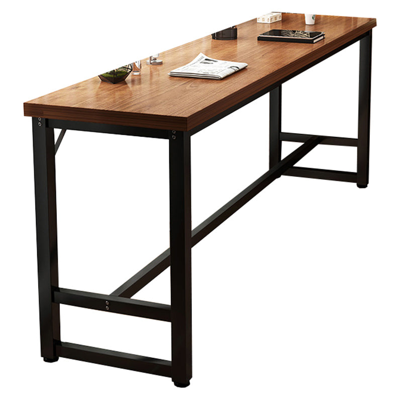 Manufactured Wood Bar Table Modern Metal Frame Pub Table for Small Places