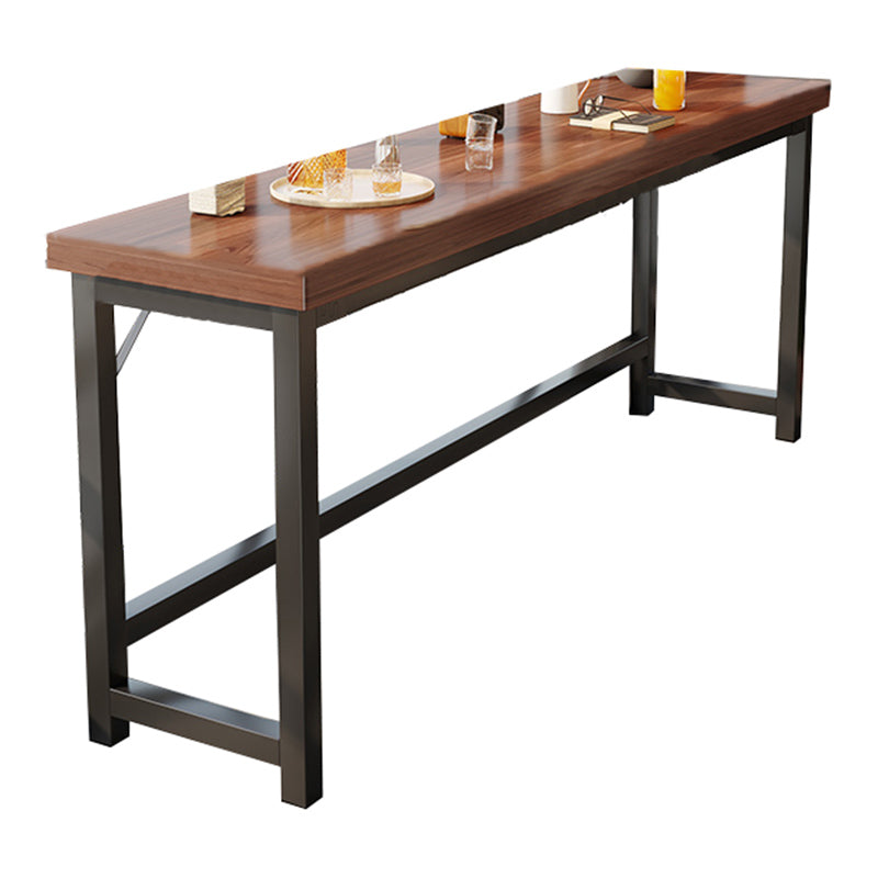 Industrial Indoor Bar Dining Table Metal and Wood Bar Wine Table