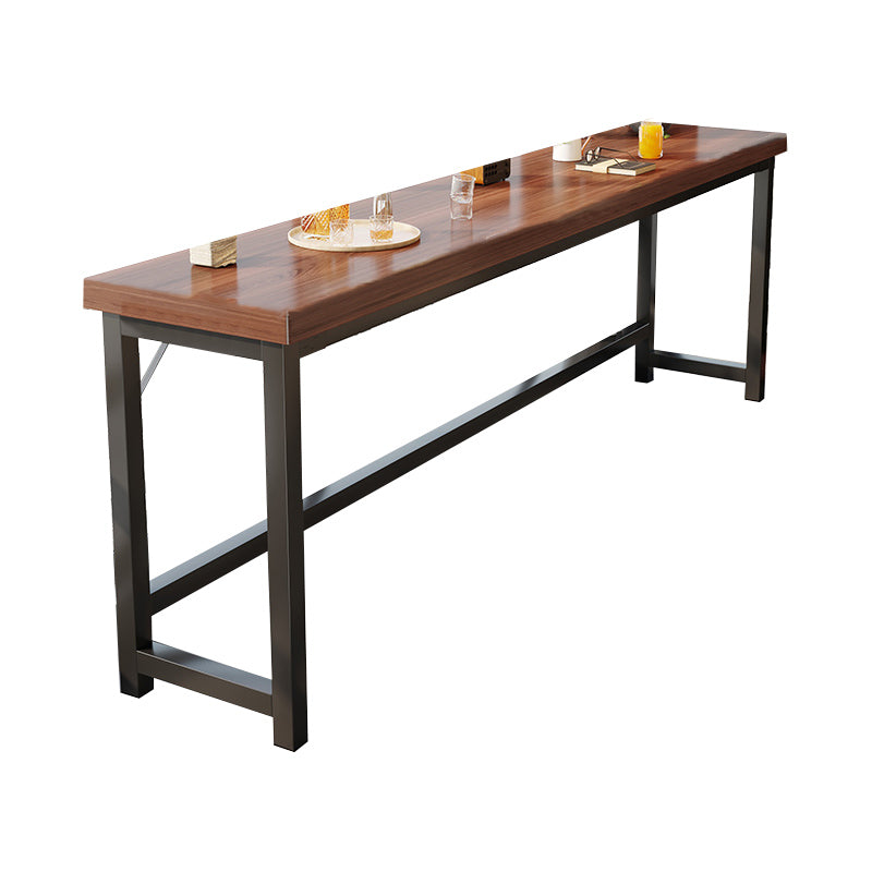 Industrial Indoor Bar Dining Table Metal and Wood Bar Wine Table