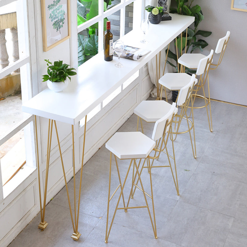 Modern Solid Wood Bar Dining Table Rectangle Bar Table for Kitchen