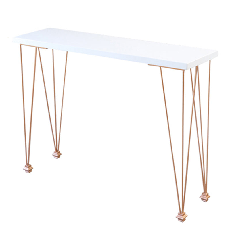 Modern Solid Wood Bar Dining Table Rectangle Bar Table for Kitchen