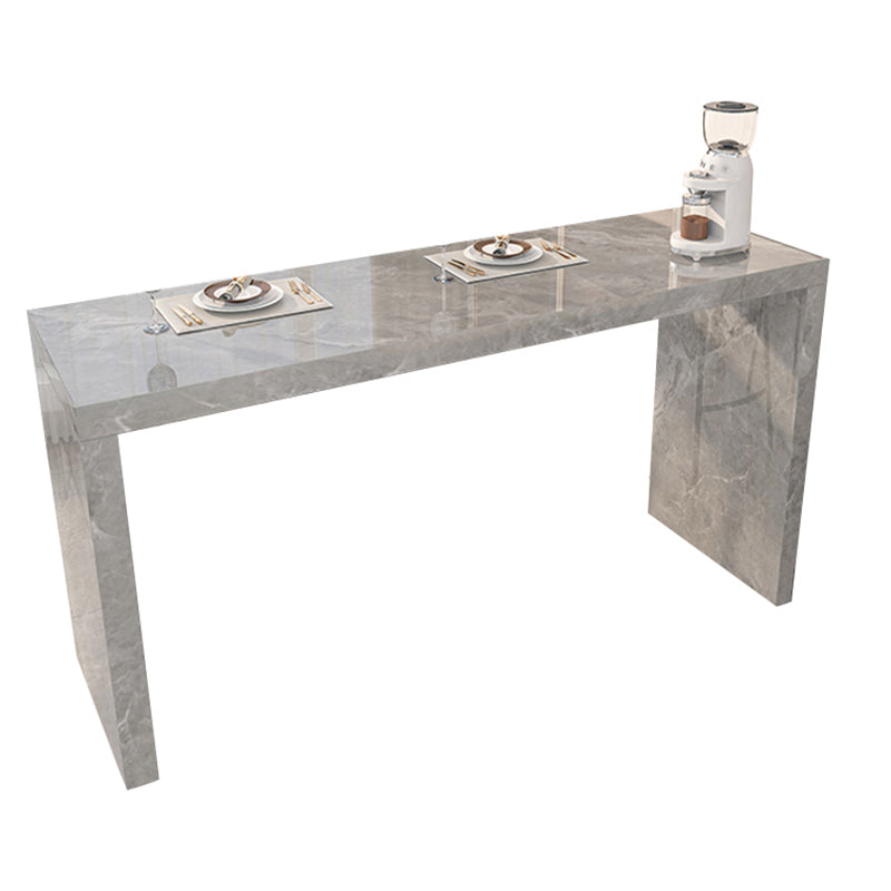 Modern Stone Bar Dining Table Rectangle Bar Table for Cafe And Breakroom