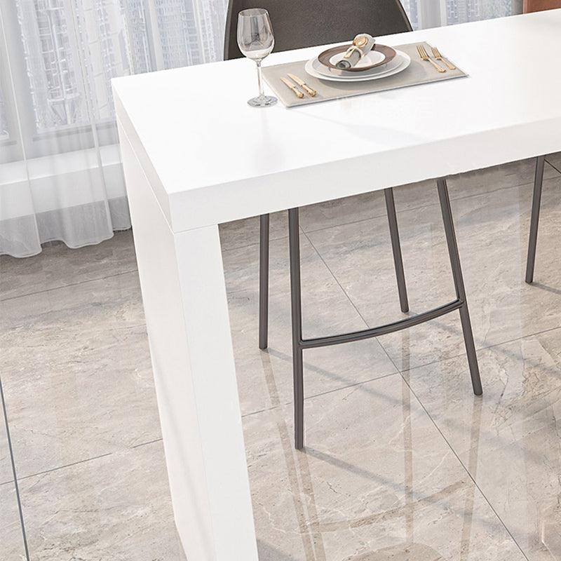 Modern Stone Bar Dining Table Rectangle Bar Table for Cafe And Breakroom
