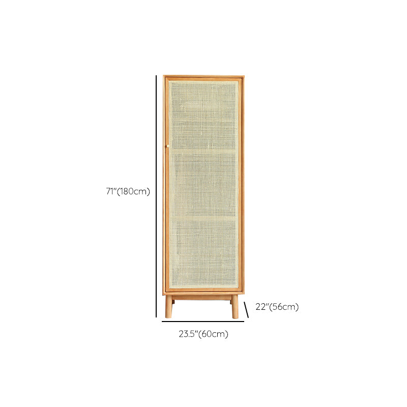 Pine Solid Wood Wardrobe Modern Freestanding Wardrobe with Legs