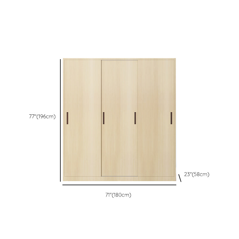 Modern Freestanding Wardrobe Armoire Metal Wardrobe with Shelves and Clothes Rail