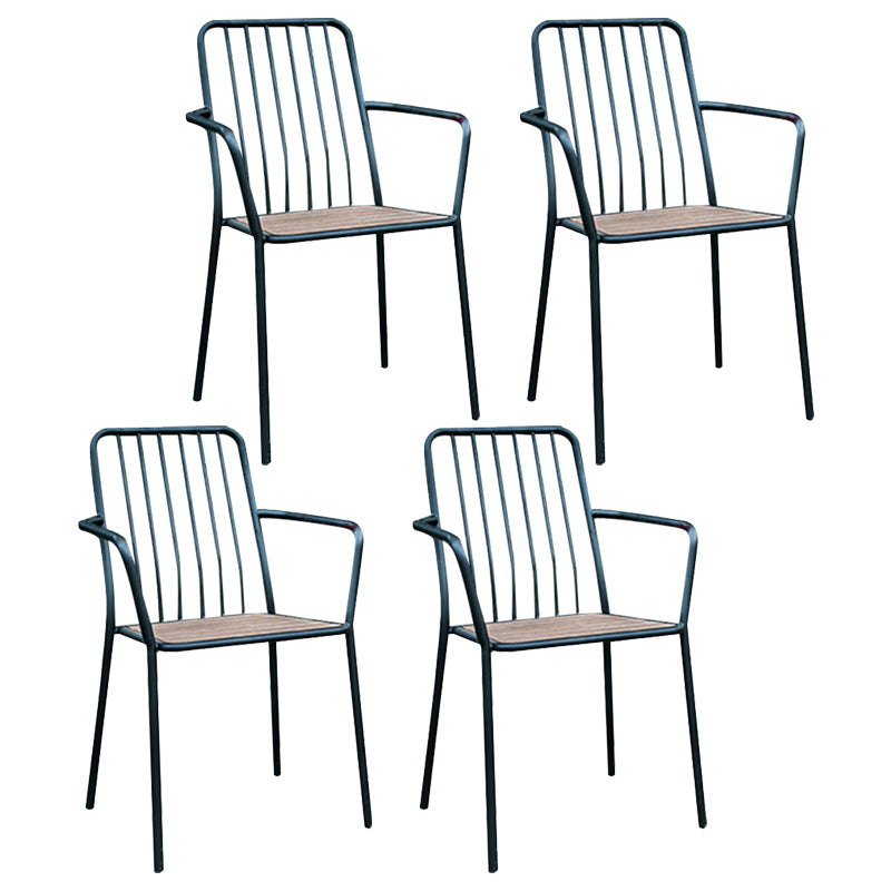 Modern Wood Patio Dining Table 1/3/4/5 Pieces Square Dining Set