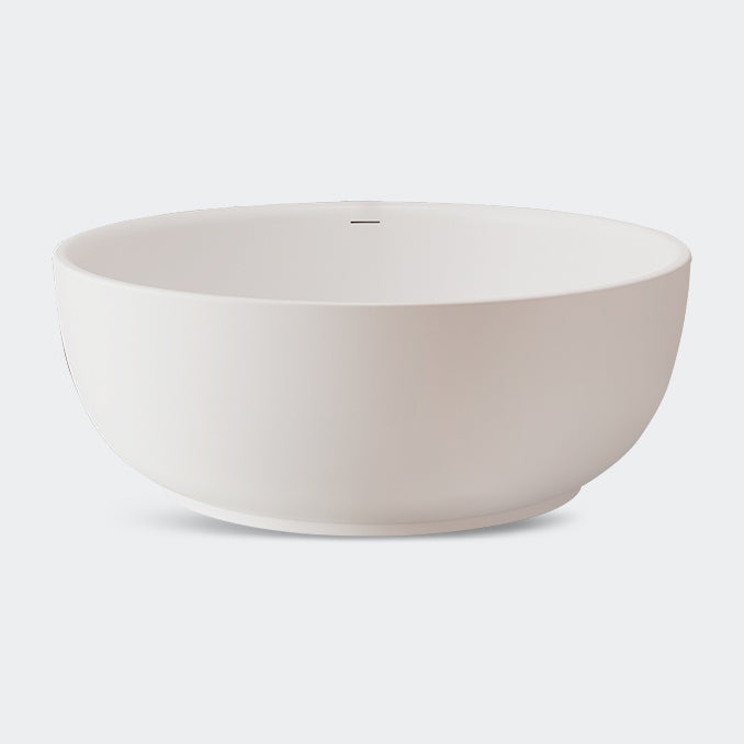 Antique Finish Soaking Bathtub Round Stand Alone Modern Bath Tub