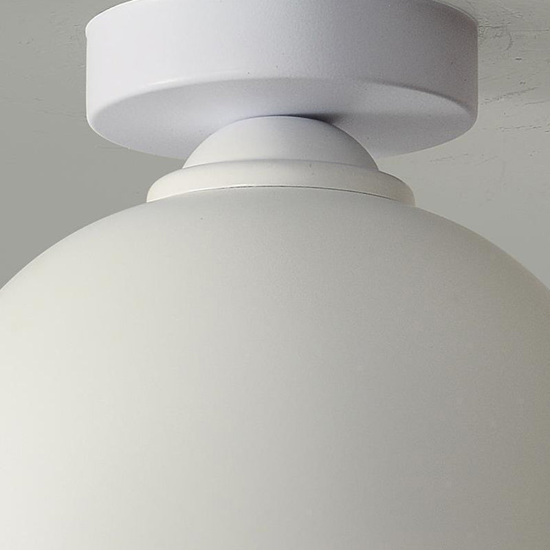 Modern Style Ceiling Light 1-Light Ceiling Mount Light with Glass Shade for Bedroom