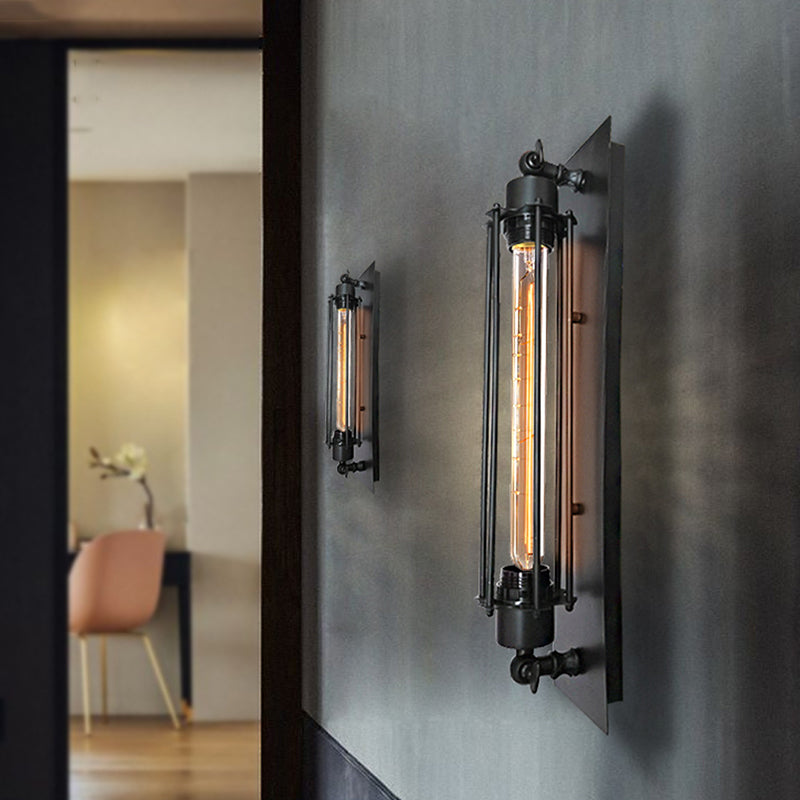 Modern Wall Sconce Frame Shape Wall Light with Metal Shade for Bedroom