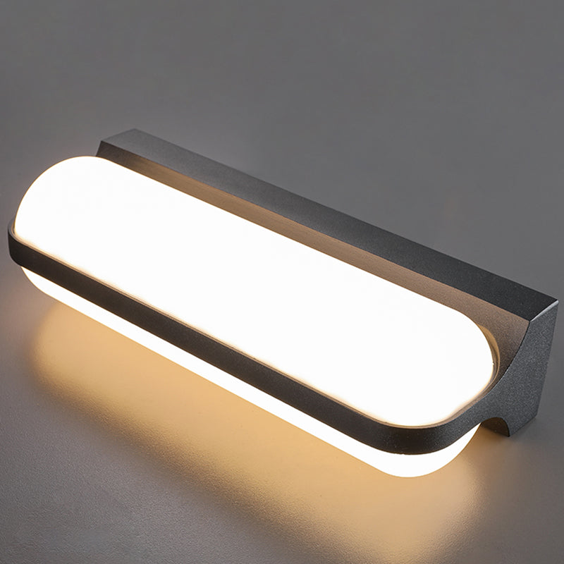 LED Modern Wall Sconce Aluminum & Acrylic Cylinder Wall Lighting Fixture