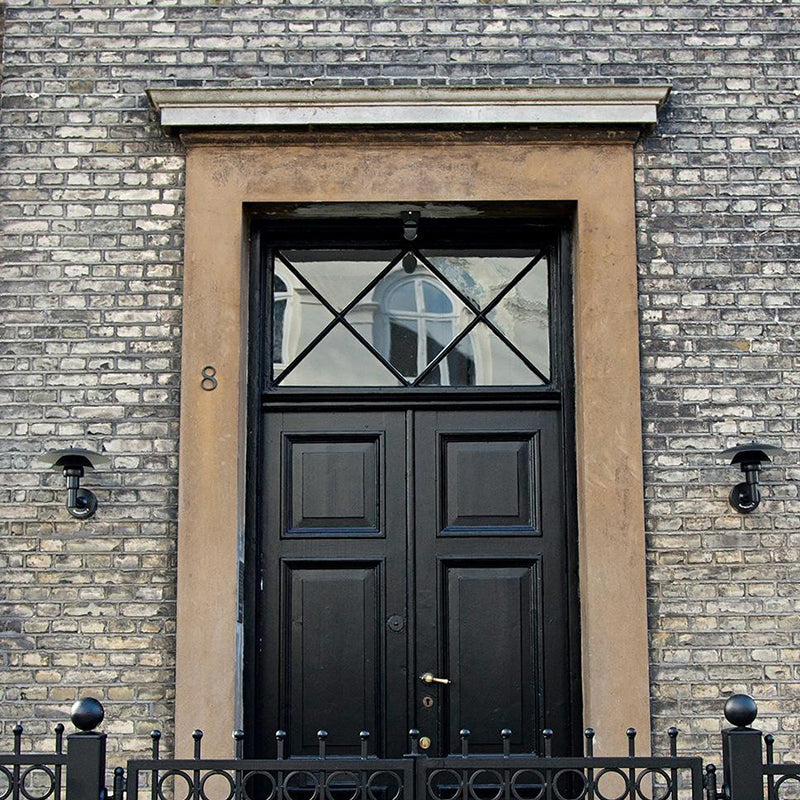 Matte Black Wall Lamp Industrial Aluminum 1 - Light Wall Armed Sconce