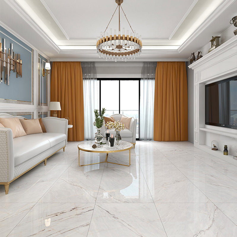 Mirrored Singular Tile Marble Rectangular Modern Floor and Wall Tile