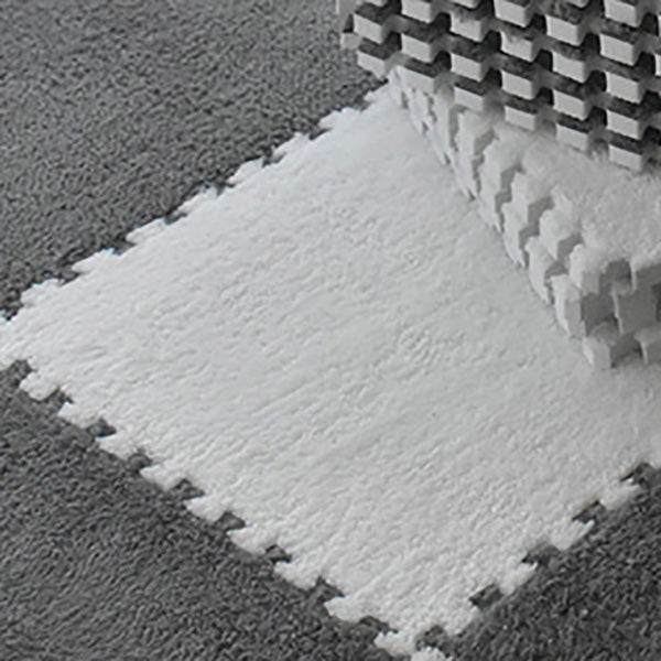 Modern Carpet Tiles Interlocking Square Color Block Stain Resistant Carpet Tiles