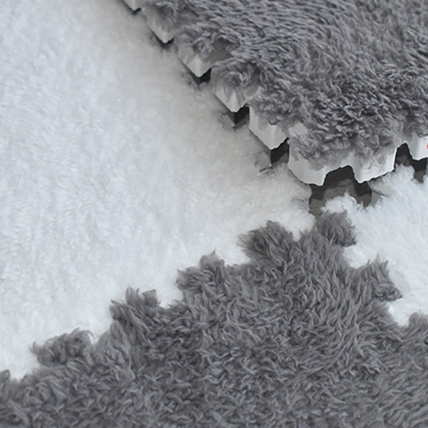 Modern Carpet Tiles Interlocking Square Color Block Stain Resistant Carpet Tiles