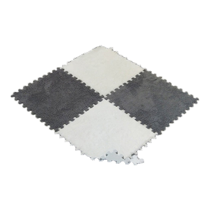 Modern Tiles and Carpet Plush Cut Interlocking Odor Resistant Carpet Tiles