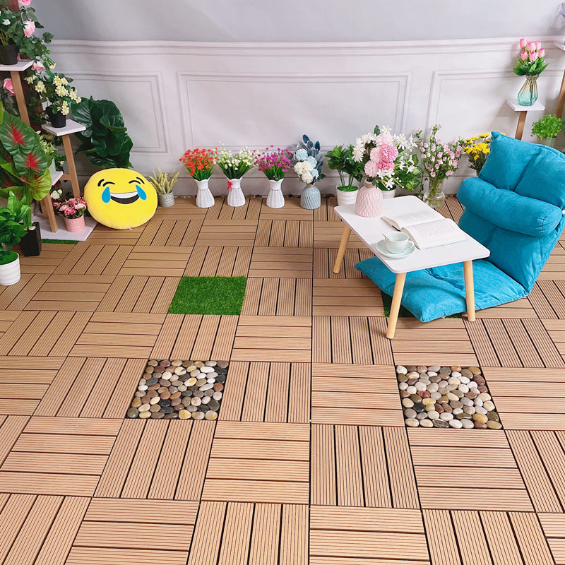 Modern Style Wood Flooring Anti-corrosion Square Outdoor Wood Flooring