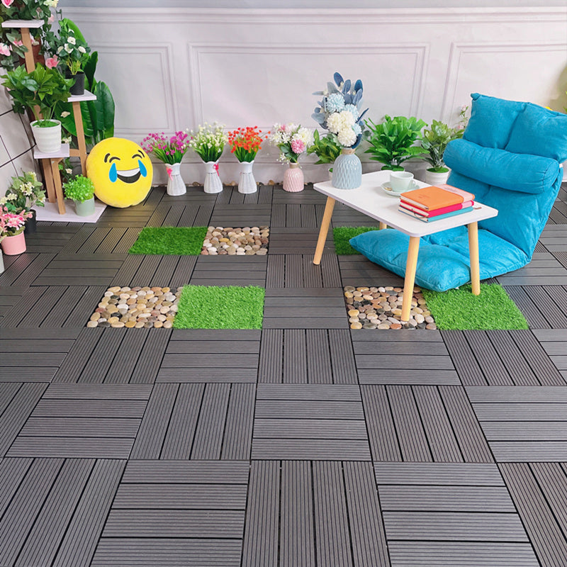 Modern Style Wood Flooring Anti-corrosion Square Outdoor Wood Flooring