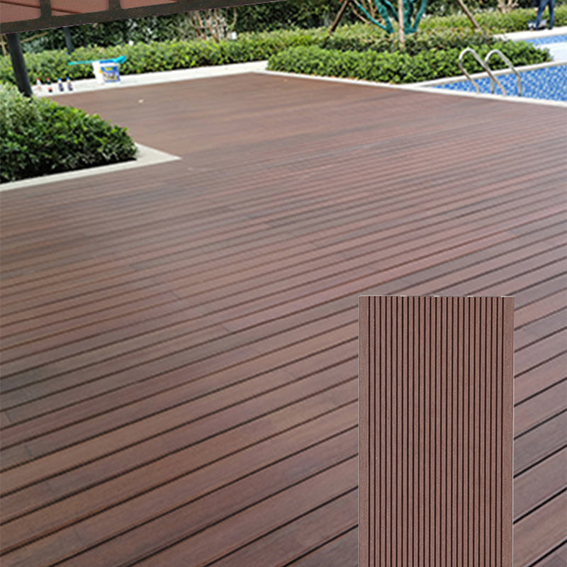 Tradition Water Resistant Floor Tile Smooth Click Lock Engineered Wood for Patio Garden