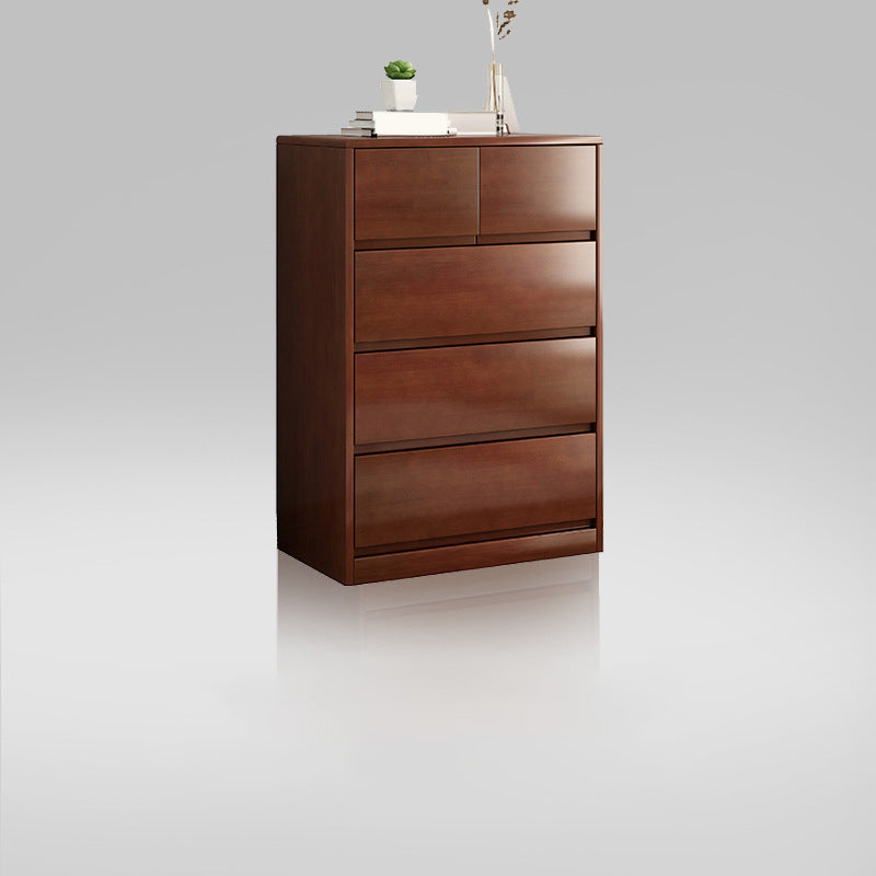 Modern Lingerie Chest Rubber Wood Storage Chest Dresser for Bedroom