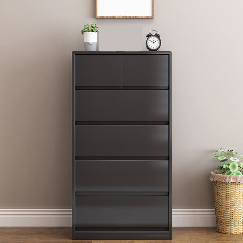 Modern Lingerie Chest Rubber Wood Storage Chest Dresser for Bedroom