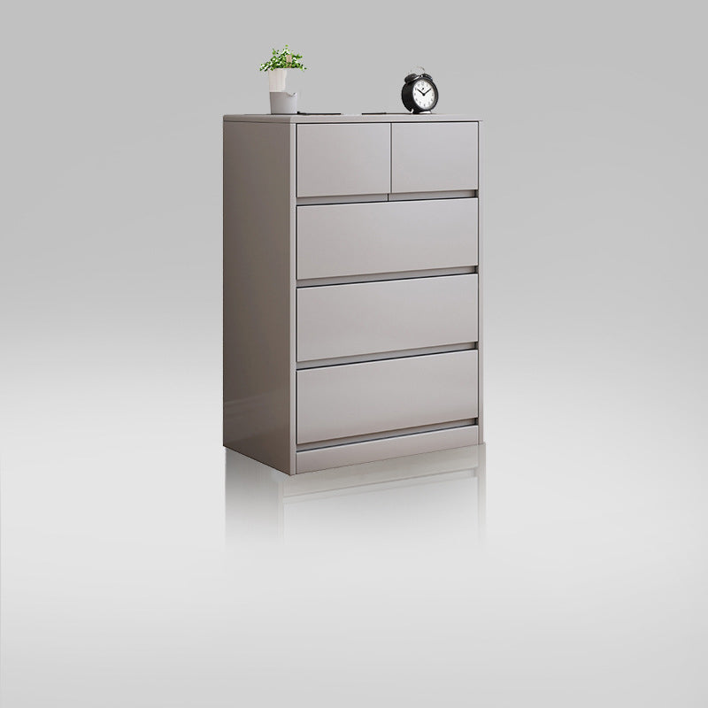 Modern Lingerie Chest Rubber Wood Storage Chest Dresser for Bedroom