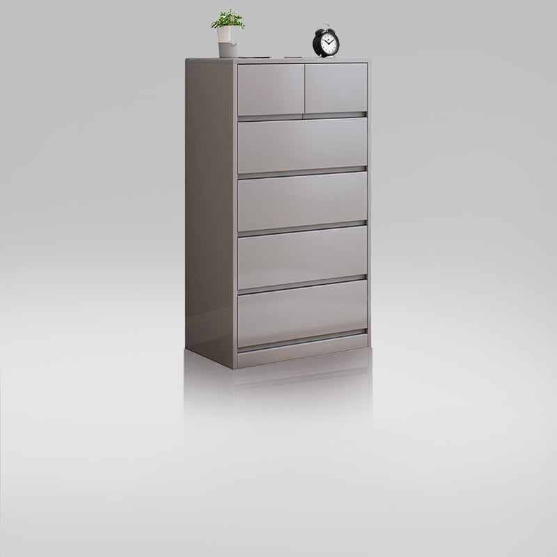 Modern Lingerie Chest Rubber Wood Storage Chest Dresser for Bedroom