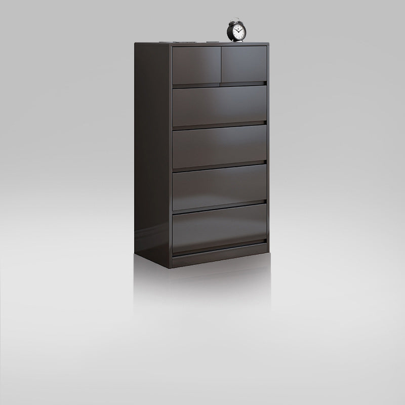 Modern Lingerie Chest Rubber Wood Storage Chest Dresser for Bedroom