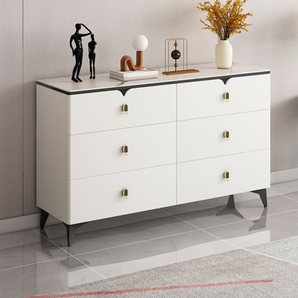 Contemporary Storage Chest Stone Dresser with 3/4/5/6/8 Drawers , 15.6 Inch Width