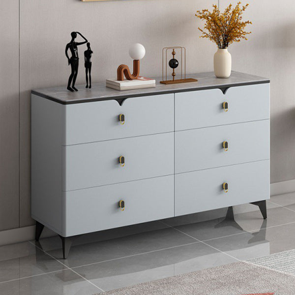 Contemporary Storage Chest Stone Dresser with 3/4/5/6/8 Drawers , 15.6 Inch Width