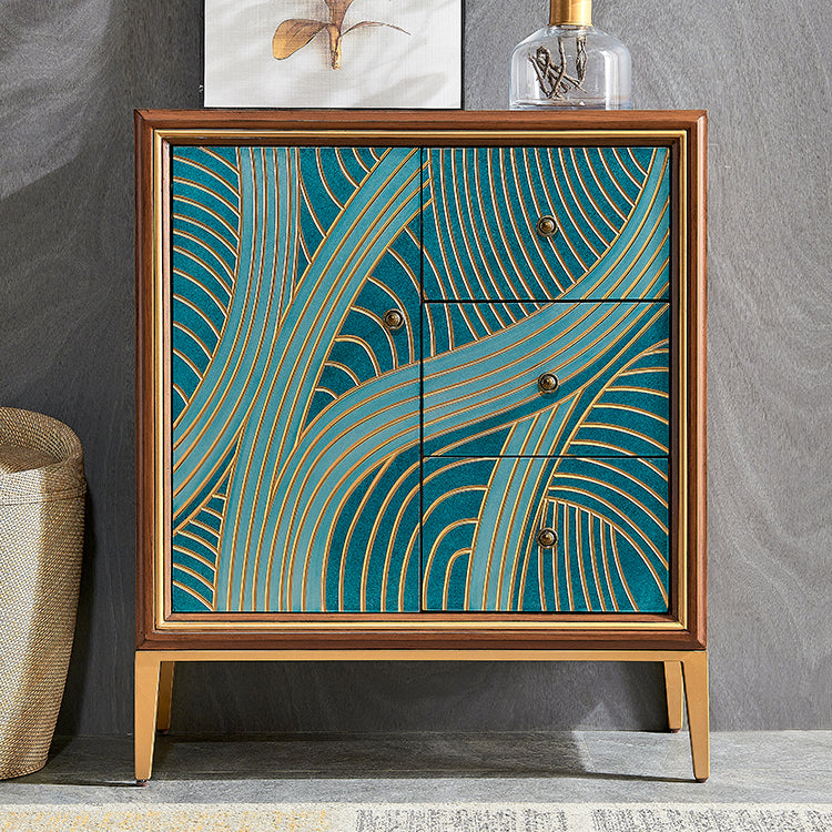 Classic Glam Storage Chest Solid Wood Dresser , 15.21 Inch Width