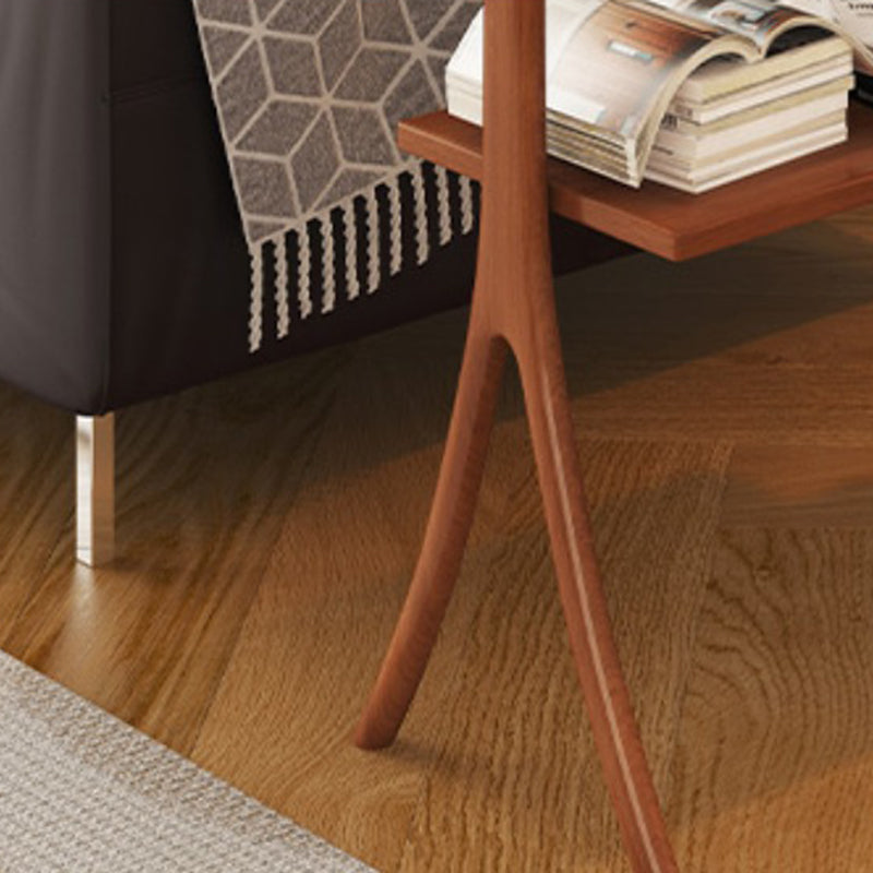 Modern Style Open Back Bookshelf Horizontal Bookcase with 2 Shelves